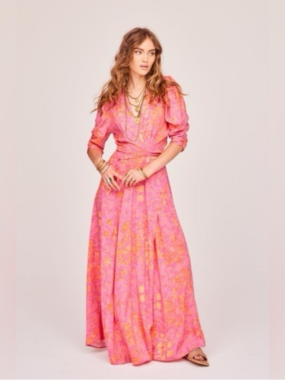 Jen's Pirate Booty Garden Party Row Floral Maxi Dress